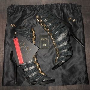 Balmain x H&M gladiator heel sandals